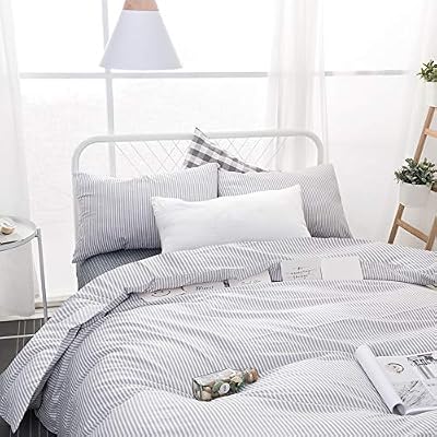 Ticking Stripe Duvet Cover Set - view 3