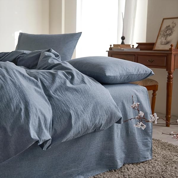 Wake In Cloud Washed Cotton Duvet Cover Set