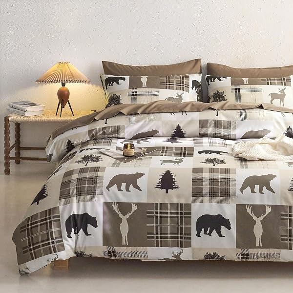 Wake In Cloud Rustic Lodge Comforter Set