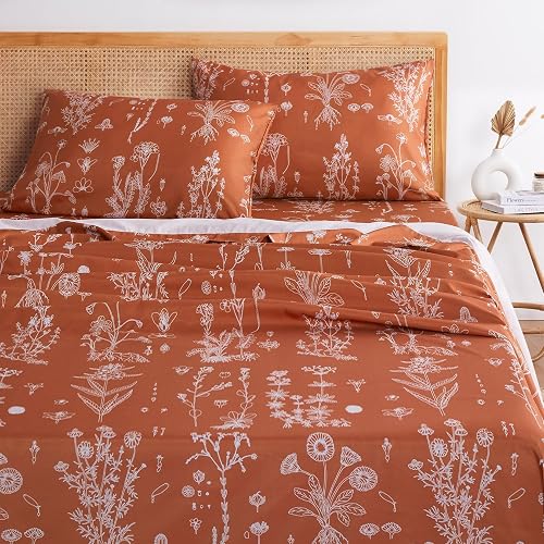 Wake In Cloud Botanical Floral Sheet Set
