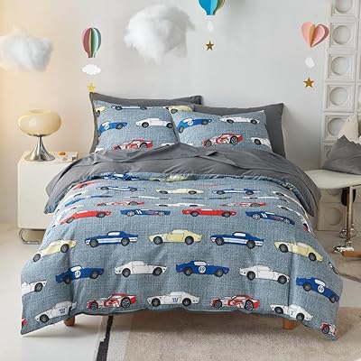 Race Car Kids Bedding Set (5-Piece)