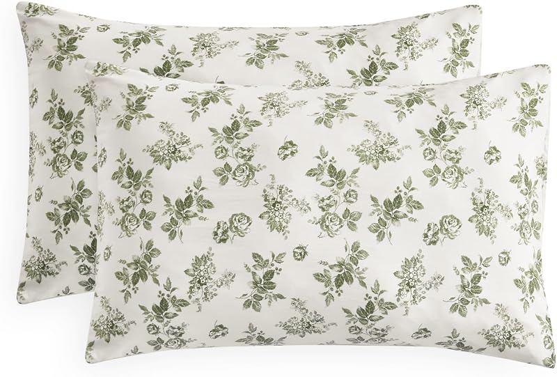 Wake In Cloud Cottagecore Floral Pillowcases (Set of 2)