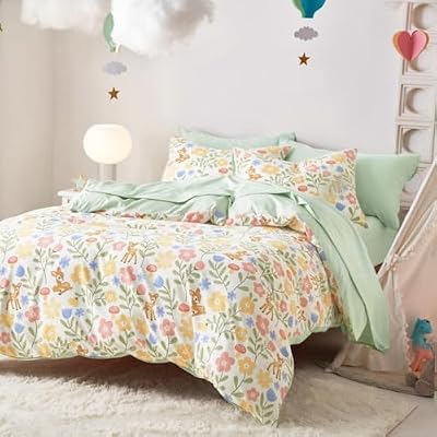 Floral Deer Girls Bedding Set (5-Piece) - view 3