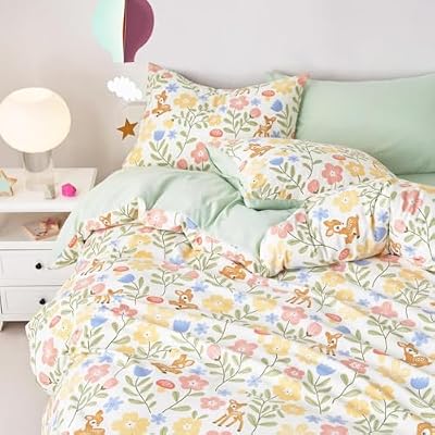 Floral Deer Girls Bedding Set (5-Piece) - view 4