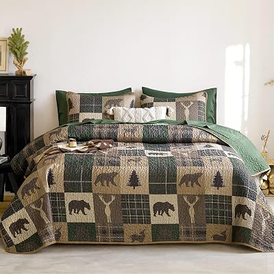 Rustic Cabin Quilt Set