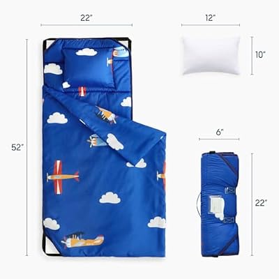 Airplanes and Clouds Cot Nap Mat - view 2