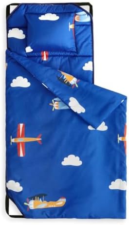 Wake In Cloud Airplanes and Clouds Cot Nap Mat