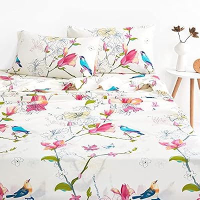 Bird and Branch Cotton Sheet Set