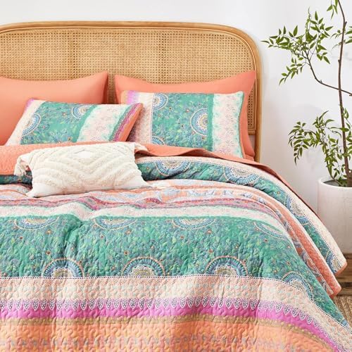 Wake In Cloud Boho Medallion Quilt Set