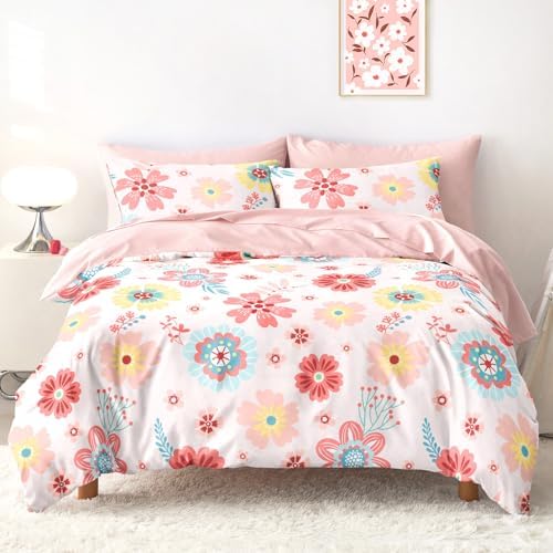 Wake In Cloud Botanical Bloom Kids Bedding Set (5-Piece)