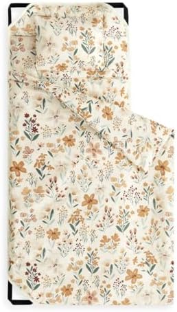 Wake In Cloud Botanical Blooms Cot Nap Mat