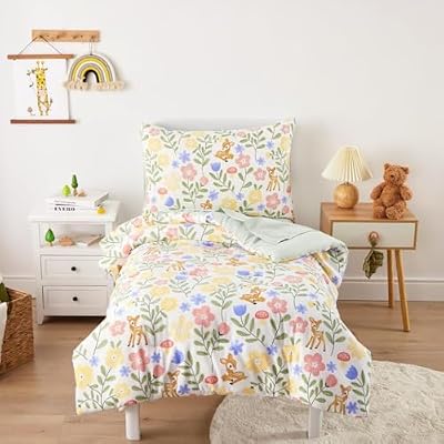 Botanical Deer Toddler Bedding Set