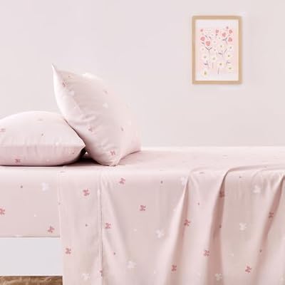 Bow and Heart Cotton Sheet Set - view 4