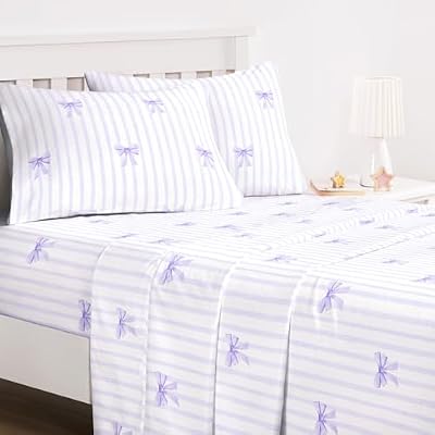 Bow and Stripe Sheet Set - view 3