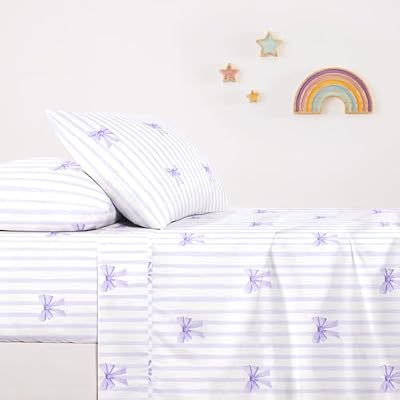 Bow and Stripe Sheet Set - view 4