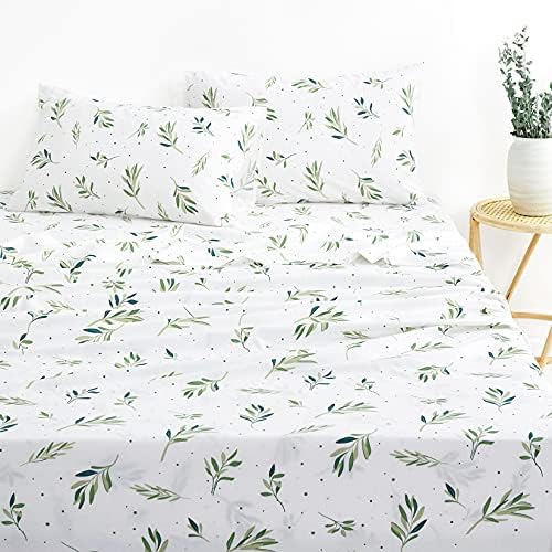 Wake In Cloud Branch and Dot Cotton Sheet Set