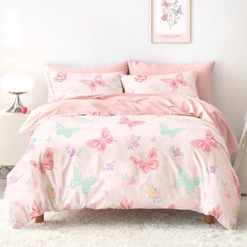 Wake In Cloud Butterfly Bloom Bedding Set (5-Piece)