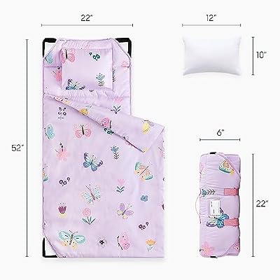 Butterfly Flowers Cot Nap Mat - view 2