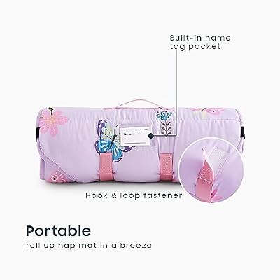 Butterfly Flowers Cot Nap Mat - view 3