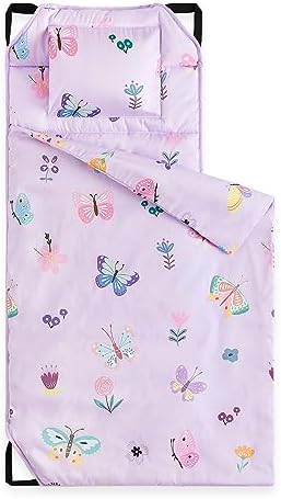 Wake In Cloud Butterfly Flowers Cot Nap Mat