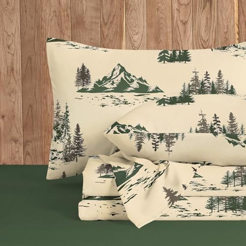 Wake In Cloud Cabin Woodland Sheet Set