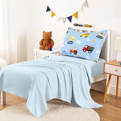 Cartoon Excavator Truck Toddler Bedding Set - view 4