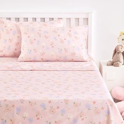 Colorful Flower Cotton Sheet Set