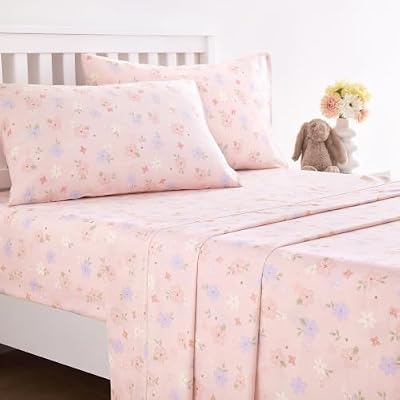 Colorful Flower Cotton Sheet Set - view 3