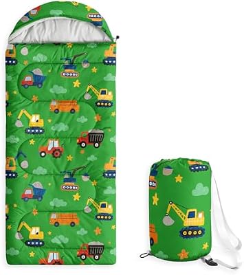 Construction Truck Kids Sleeping Bag