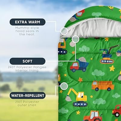 Construction Truck Kids Sleeping Bag - view 3