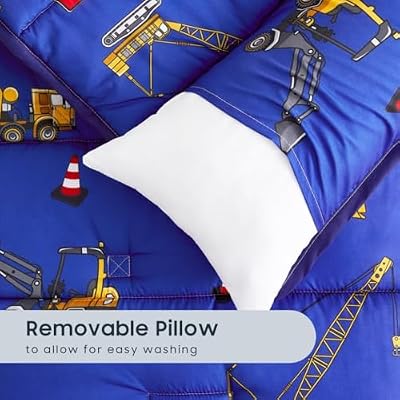 Construction Truck Minky Nap Mat - view 4
