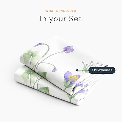 Cottagecore Purple Floral Pillowcases - view 4