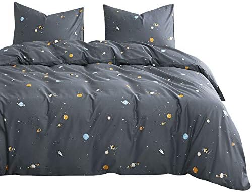 Wake In Cloud Cotton Astronaut Rocket Comforter Set