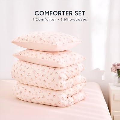 Cotton Rose Print Comforter Set - view 2