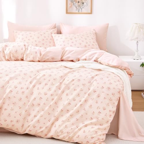 Wake In Cloud Cotton Rose Print Comforter Set