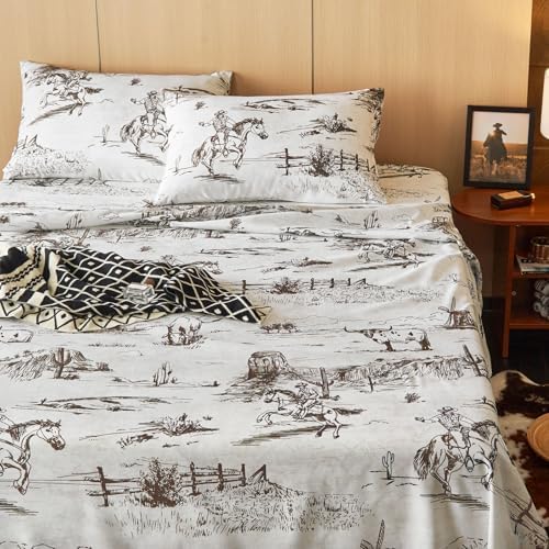 Wake In Cloud Cowboy Ranch Sheet Set
