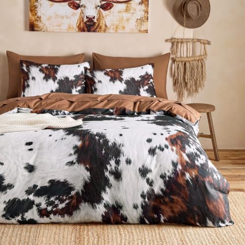 Wake In Cloud Cowhide Print Comforter Set