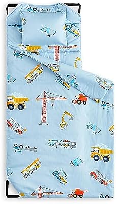 Cranes and Trucks Cot Nap Mat