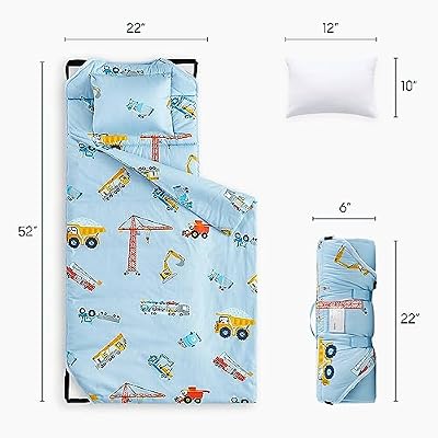 Cranes and Trucks Cot Nap Mat - view 2