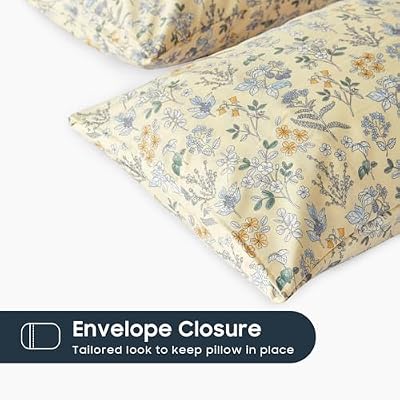 Cream Vintage Flower Pillowcases - view 3