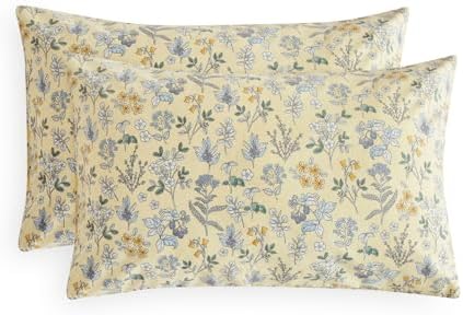 Wake In Cloud Cream Vintage Flower Pillowcases