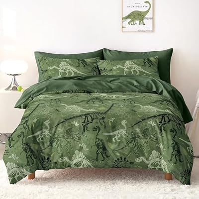 Dino Fossil Kids Bedding Set (5-Piece)