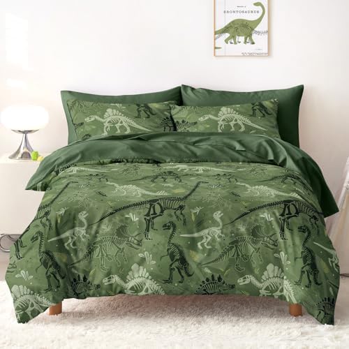 Wake In Cloud Dino Fossil Kids Bedding Set (5-Piece)
