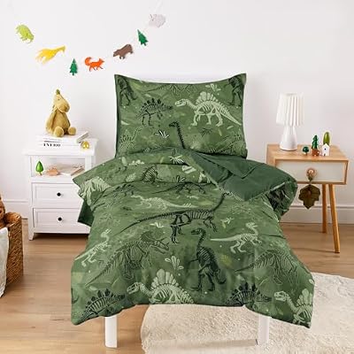 Dino Fossil Toddler Bedding Set (4-Piece)