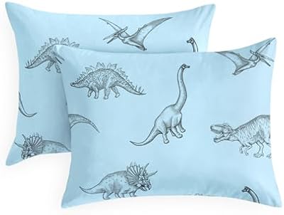 Dino Sketch Pillowcases (Set of 2)