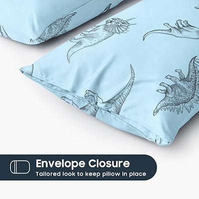 Dino Sketch Pillowcases (Set of 2) - view 3