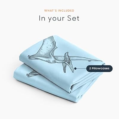 Dino Sketch Pillowcases (Set of 2) - view 4