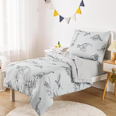 Dino Sketch Toddler Bedding Set (4-Piece) - view 2