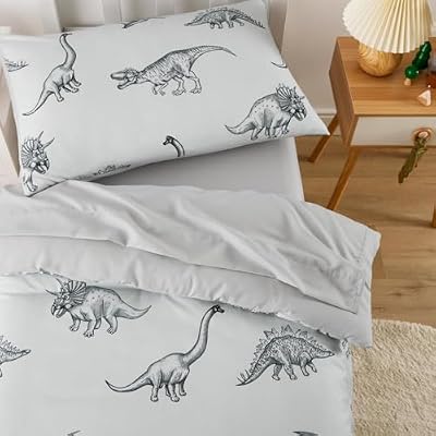 Dino Sketch Toddler Bedding Set (4-Piece) - view 3