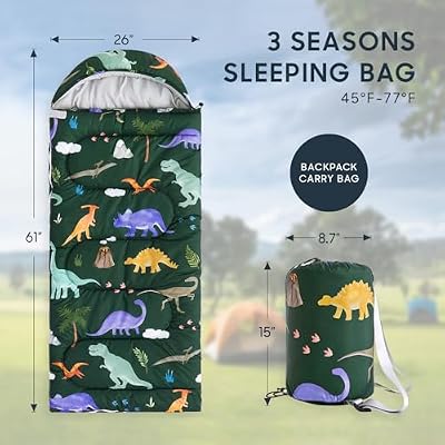 Dinosaur Kids Sleeping Bag - view 2